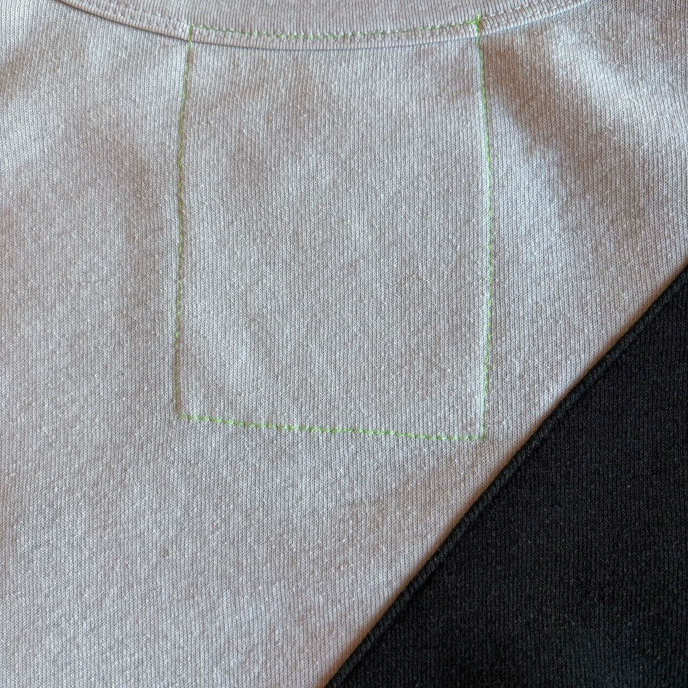 Aviator Nation Colorblock Black and White Unisex Crewneck Sweater ~ Size Large - Picture 3 of 8